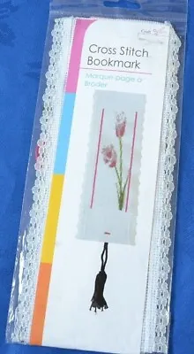 £3.99 • Buy Cross Stitch Kit -  Lace Edge & Tassel Floral Bookmark Kit