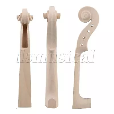 4/4 Full Size Violin Neck Hand Carved Maple Wood Violin Parts For Luthier • $11.18