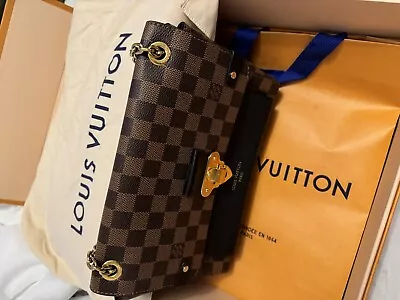 Louis Vuitton Vavin Shoulder Bag PM Black Damier Ebene Canvas • £650
