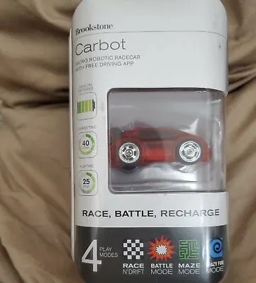 Brookstone Carbot Micro Remote Control Car  App Controlled  Race Car Red  • $19.97