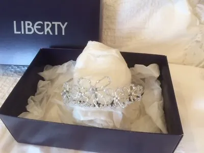 Silver/Pearls/Crystals Designer Quality Wedding Tiara Liberty Of London In Box • £34.99