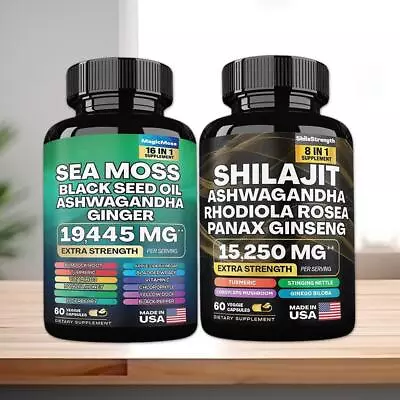 Dynamic Bundle - Sea Moss Multivitamin & Shilajit Power Combo- • $10.99