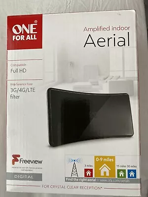 £19.99 • Buy ONE FOR ALL SV 9420  Indoor Amplified TV Aerial