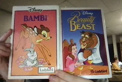 Disney Ladybird Books Bambi And Beauty And The Beast Name Inside Bambi Book • £3.90