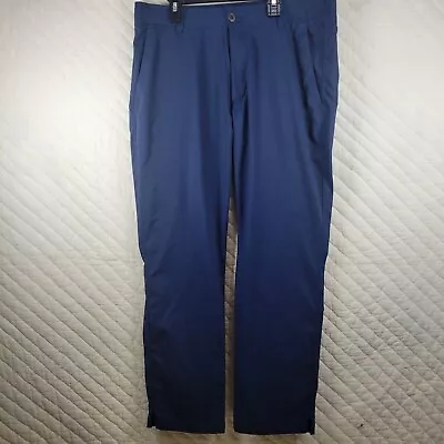 Under Armour Pants Mens 36x30 Blue Match Play Golf Performance Stretch Logo • $24.88