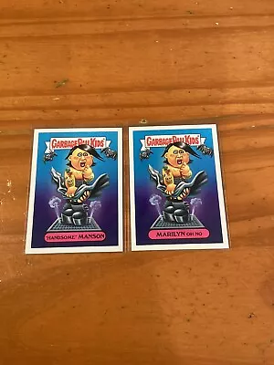 2017 Topps Garbage Pail Kids Marilyn Manson Cards 6A 6B Battle Of The Bands • $19.95