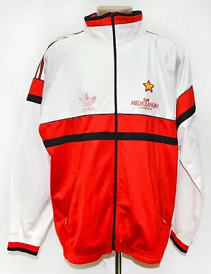 Ac Milan Italy 1990/1992 Training Football Jacket Jersey Adidas Size Xl Adult • £107.99