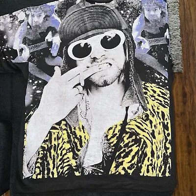 Nirvana Kurt Cobain AOP Single Stitch Mosquitohead T-Shirt XL All Over Print VTG • $139.95