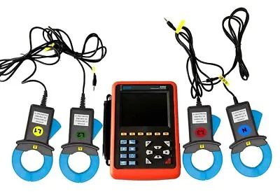 ETCR5000 Power Quality Analyzer 3 Phase Power Energy Meter + 4pcs Clamp Sensors • $1980