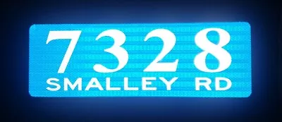 Personalized Reflective Address/ Property Sign- Single Sided Mailbox / 911 Sign • $25