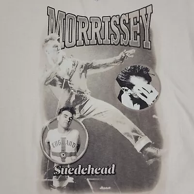 Morrissey Mens T Shirt Size XL Tan Suedehead New With Defects Defect READ #i72 • $20