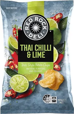 Red Rock Deli Thai Chilli And Lime Potato Chips 165 G • $8.49