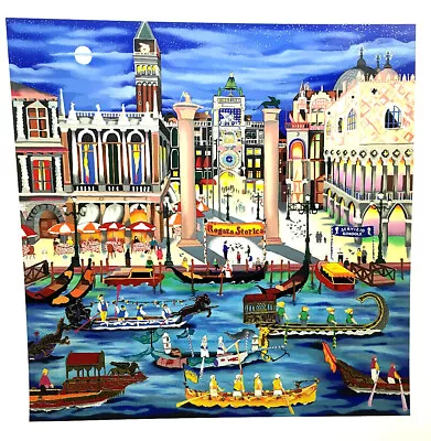 Linnea Pergola   Venice Regatta   Serigraph  PRICE REDUCTION • $399