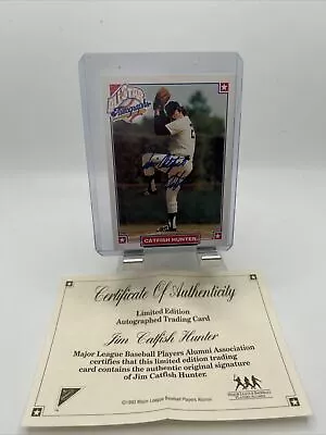 Catfish Hunter Nabisco Allstar Autograph Major League Baseball Players Alumni  • $5