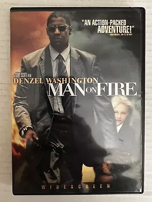 Man On Fire (DVD 2004) Denzel Washington ~ Very Good Condition • $2.99