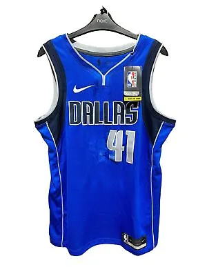 Nike NBA Dallas Mavericks Swingman Edition Jersey ‘41’ Mens Medium *DF* • £21.98