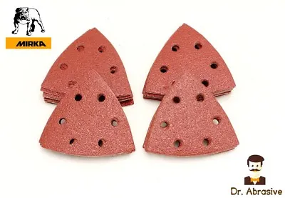 £3.99 • Buy Triangle Delta Sanding Pads Sheets Palm 93mm Mouse Hook And Loop Sandpaper 90