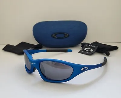 New Oakley XX Twenty 1.0 Electric Blue / Black Iridium Sunglasses Minute Splice  • $495