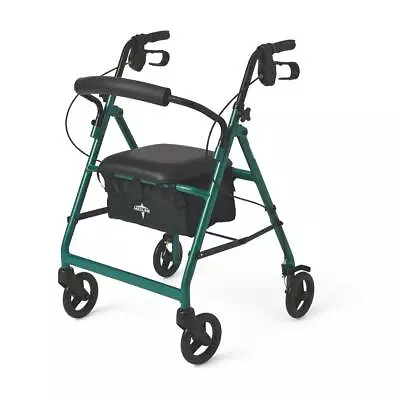 Medline Basic Aluminum Rollator With 6  Wheels Green • $69.99