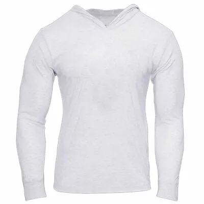 Sexy Men Muscle Long Sleeve Hoodies Pullover Gym Workout Lightweight Sweatshirts • $15.15