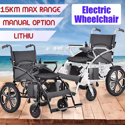 500W Power Electric Wheelchair 15KM Long Range Wheel Chair Assist Alloy Remote • $949.99