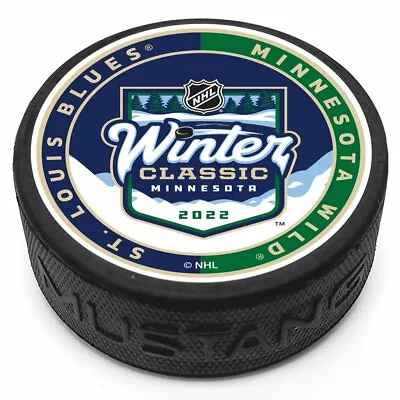 2022 Winter Classic 3d Textured Hockey Puck  St. Louis Blues Vs Minnesota Wild • $14.95