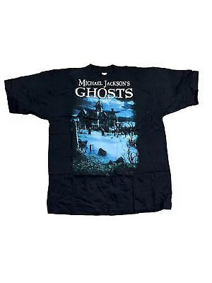 New Michael Jackson’s Ghosts T-Shirt Black Shirt Tour Merch Large Rare Jackson • $60