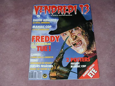 VENDREDI 13 Magazine # 2 Freddy Krueger Cover • $20