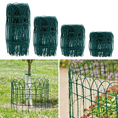 10M Green Garden Border Fence Metal Wire Mesh Lawn Decorative Edging Fencing • £22.95