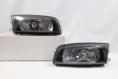 1996 97 98~2001 Mitsubishi Lancer EVO 4 Black Head Lights Mirage Headlights Lamp • $185