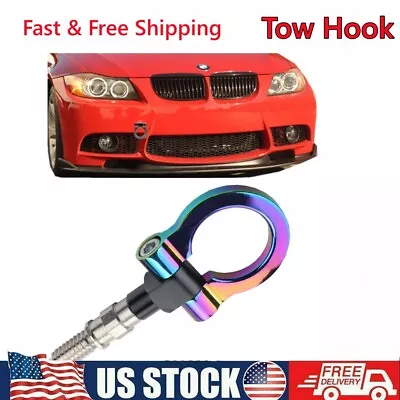 Neo Chrome Front Bumper Tow Hook Bolt Sport Racing Tow Eye Hook Hinge Fits BMW • $24.70