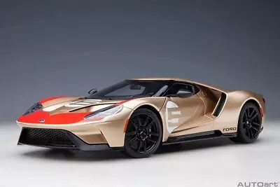 1/18 Ford GT Heritage Edition #5  Holman Moody  Gold Model Car By Autoart 72928 • $273.89