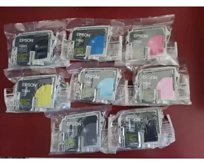 Genuine Epson Ink  T034 Stylus Photo 2200 T0341-t0344-t0345-t0346-t0348 • $89.99