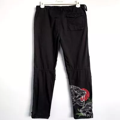 Vintage Mens MAHARISHI Pants Transformer Military Trousers Dragon Black • $199