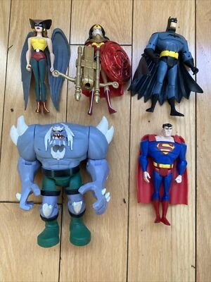 $17.95 • Buy Justice League Unlimited Lot Doomsday, Wonder Woman, Superman, Batman, Hawkgirl