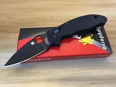 Spyderco Manix 2 Model C101GPBBK2 Black G-10 S30V Authorized Reseller • $199.50