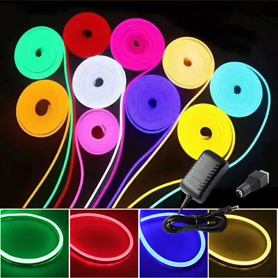 5-20M LED Neon Strip Lights Flexible Rope Waterproof 12V Home Boat Bar Sign Deco • $10.44