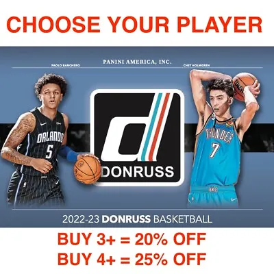 2022-23 Panini Donruss Basketball - Pick Your Player - Complete Your Set • $0.99