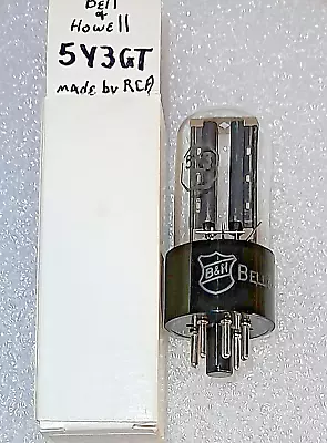 5Y3GT Bell & Howell By RCA Black Plate/bottom Rect  Getter Tube TV7-D Test 61/58 • $18.95