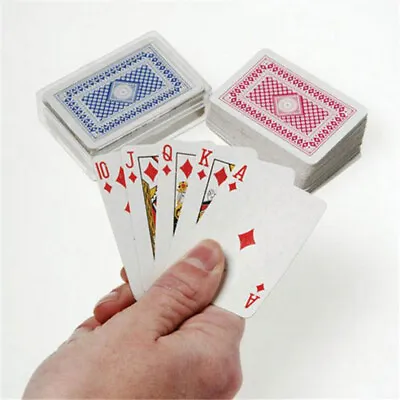 (2 Packs) Mini Playing Cards Miniature Travel Tiny Poker Deck Set • $7.95