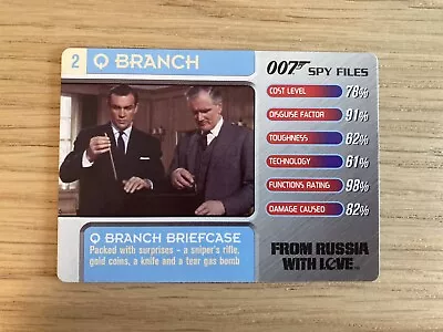 007 Spy Files Cards 2002 Q Branch #2 Q Branch Briefcase • £0.99