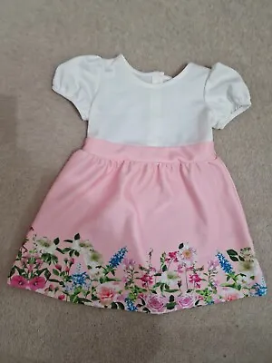 £1.99 • Buy Pink Flower Baby Dress Matalan Size 12-18 Months New Without Tags