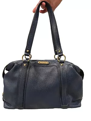 Michael Kors Navy Blue Pebbled Leather Handbag • $35