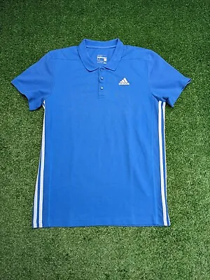 £14.99 • Buy Adidas Sport Essentials Climalite Polo Shirt Blue Size M