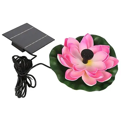 High Conversion Efficiency Lotus Flower Solar Water Pump For Pond Decoration • £34.21