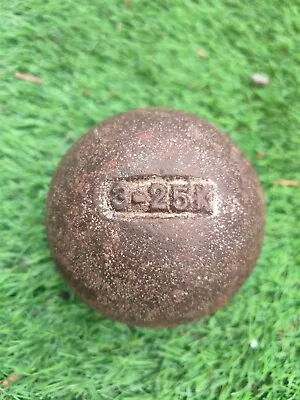 VINTAGE SHOTPUT CANNONBALL 3.25 KG IRON Track And Field Olympics Cast • £20