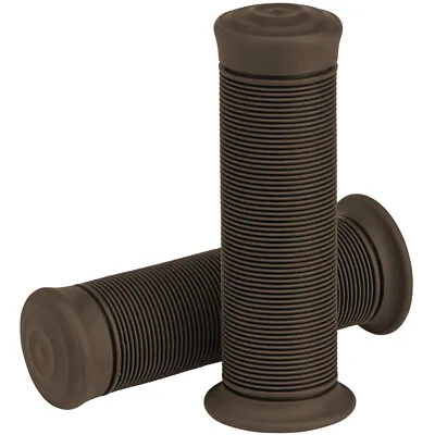 Biltwell Chocolate Kung Fu TPV Grips For 7/8  Bars Harley Chop Bobber Motorcycle • $15