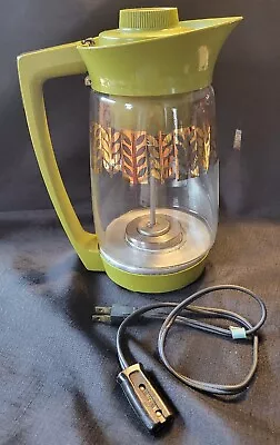 Vintage 60s Sunbeam Deluxe Automatic Green Coffee Percolator • $110