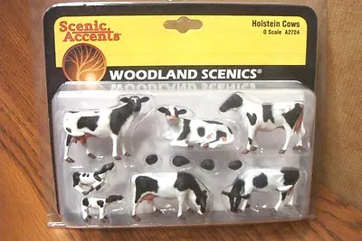 Woodland Scenics Holstein Cows (7) O Scale Figures • $25.95
