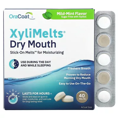 Xylimelts Dry Mouth Mint Melts 40 • $20.64